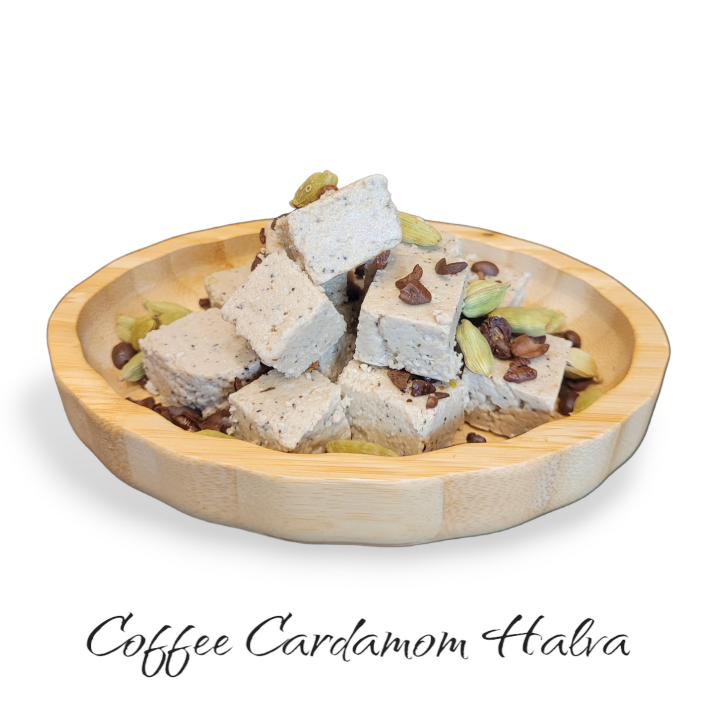 Coffee & Cardamom Halva رهش طحينيه بالقهوه و الهيل