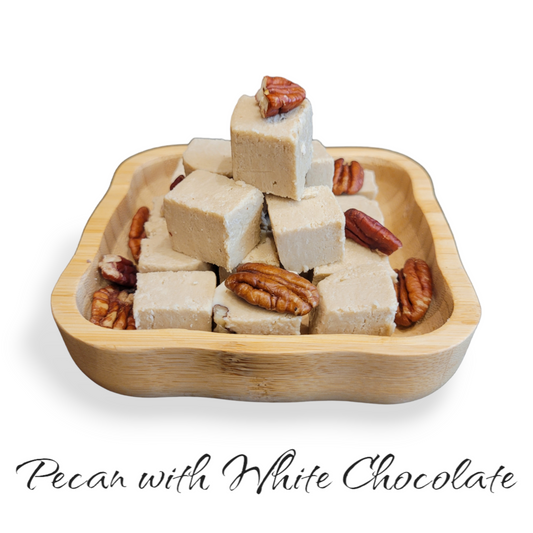 Pecan White Chocolate Halva  رهش بجوز البايكن والشوكولاتة البيضاء