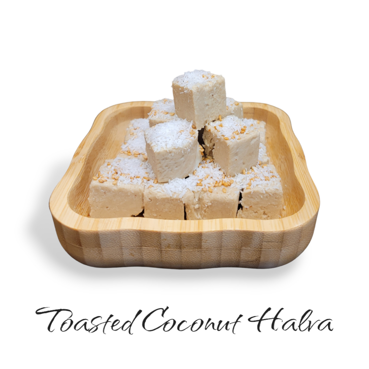 Toasted Coconut Halva  رهش بجوز الهند