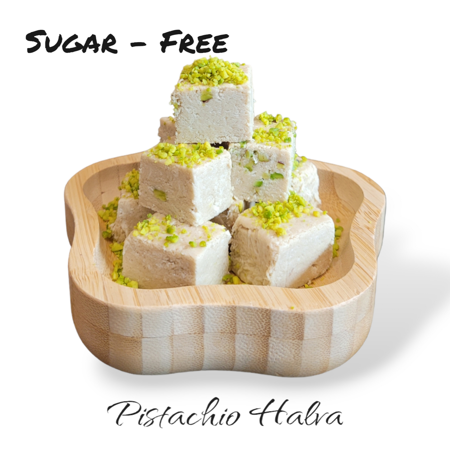 Pistachio Nuts Halva (Sugar - Free) رهش بالفستق الخالي من السكر